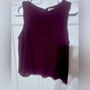 Maroon lace blouse